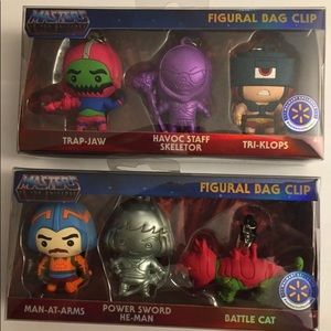MASTERS OF THE UNIVERSE FIGURAL BAG CLIP 2 set
